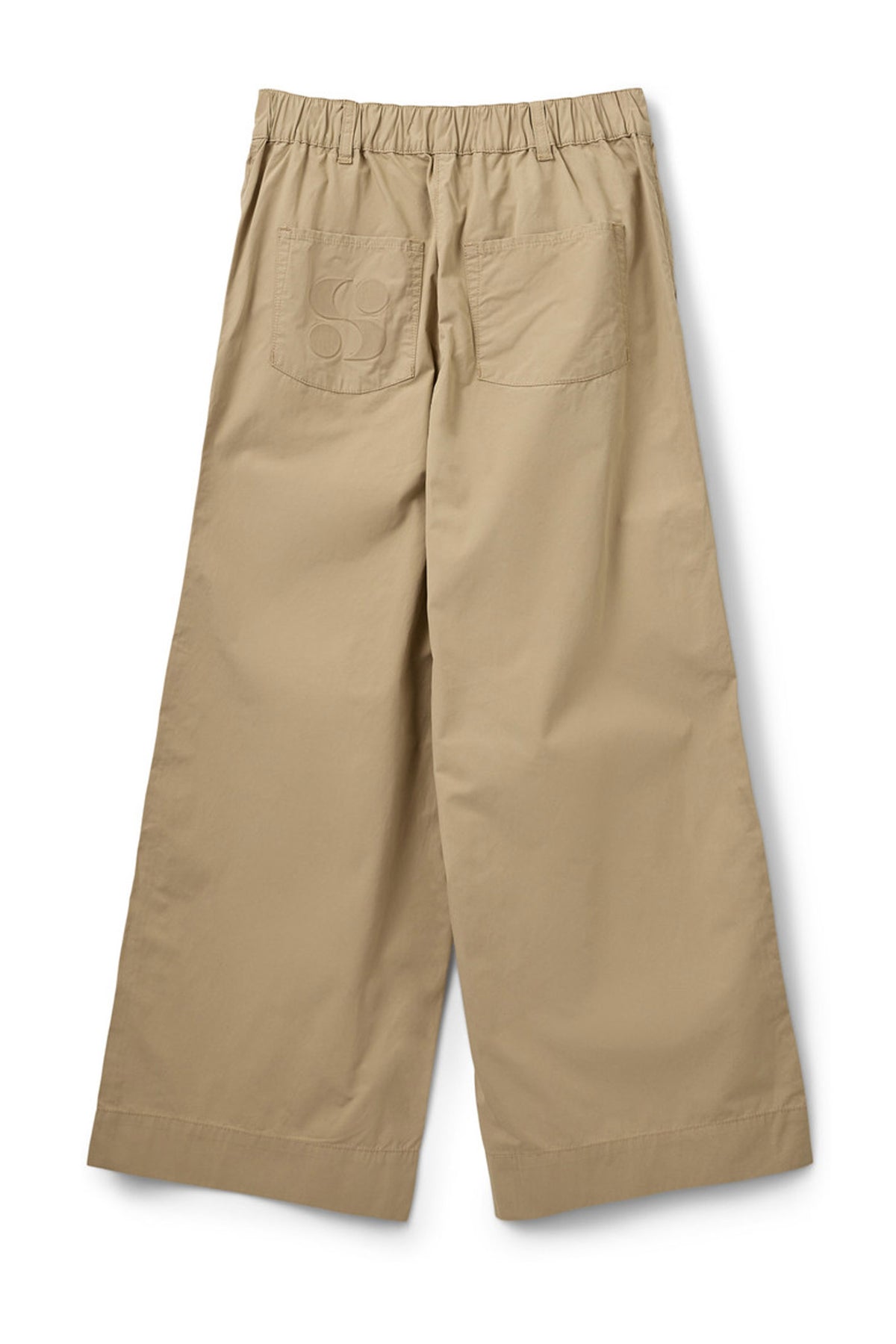 REINESW WIDE LEG TROUSERS 7042 Dark sand - SNOS741