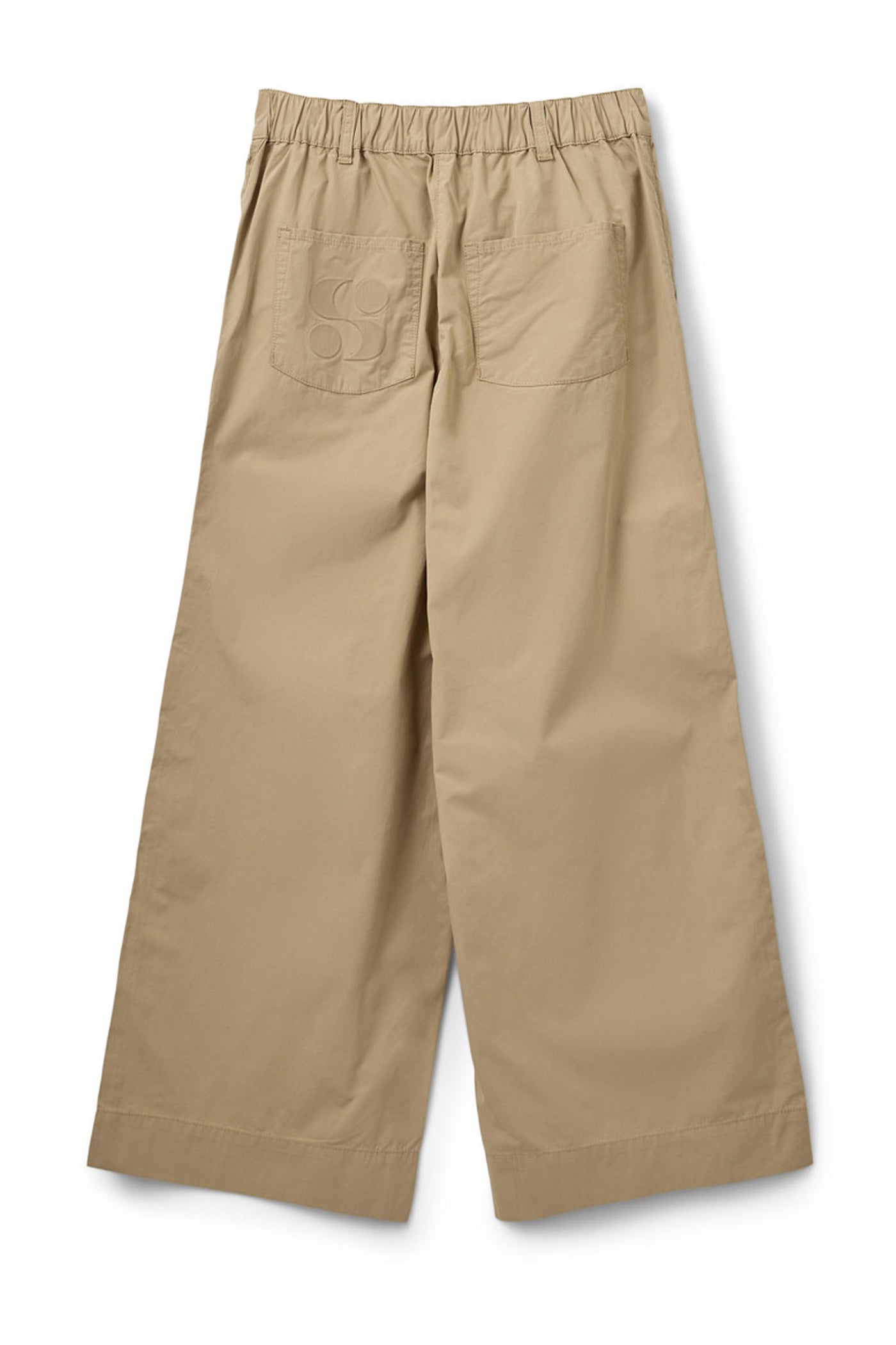 REINESW WIDE LEG TROUSERS 7042 Dark sand - SNOS741