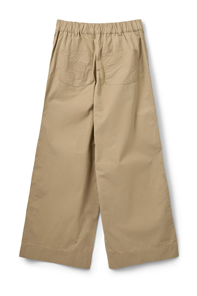 REINESW WIDE LEG TROUSERS 7042 Dark sand - SNOS741 Thumbnail