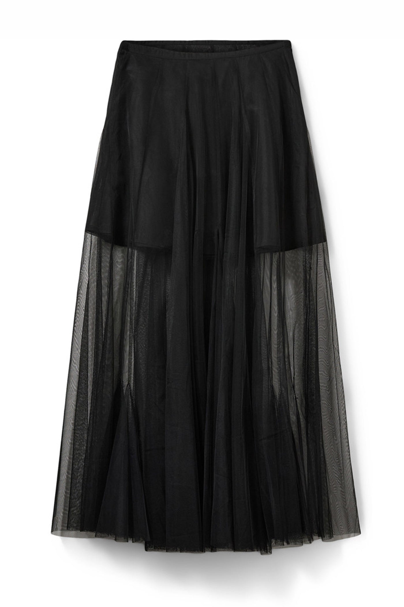 ROASLYSW MAXI TULLE SKIRT 1000 Black - S261150