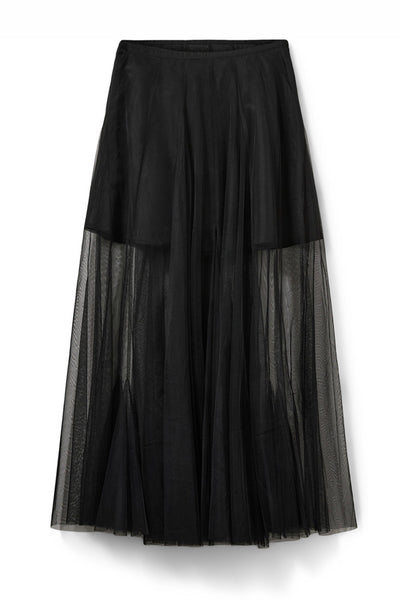 ROASLYSW MAXI TULLE SKIRT 1000 Black - S261150 Thumbnail