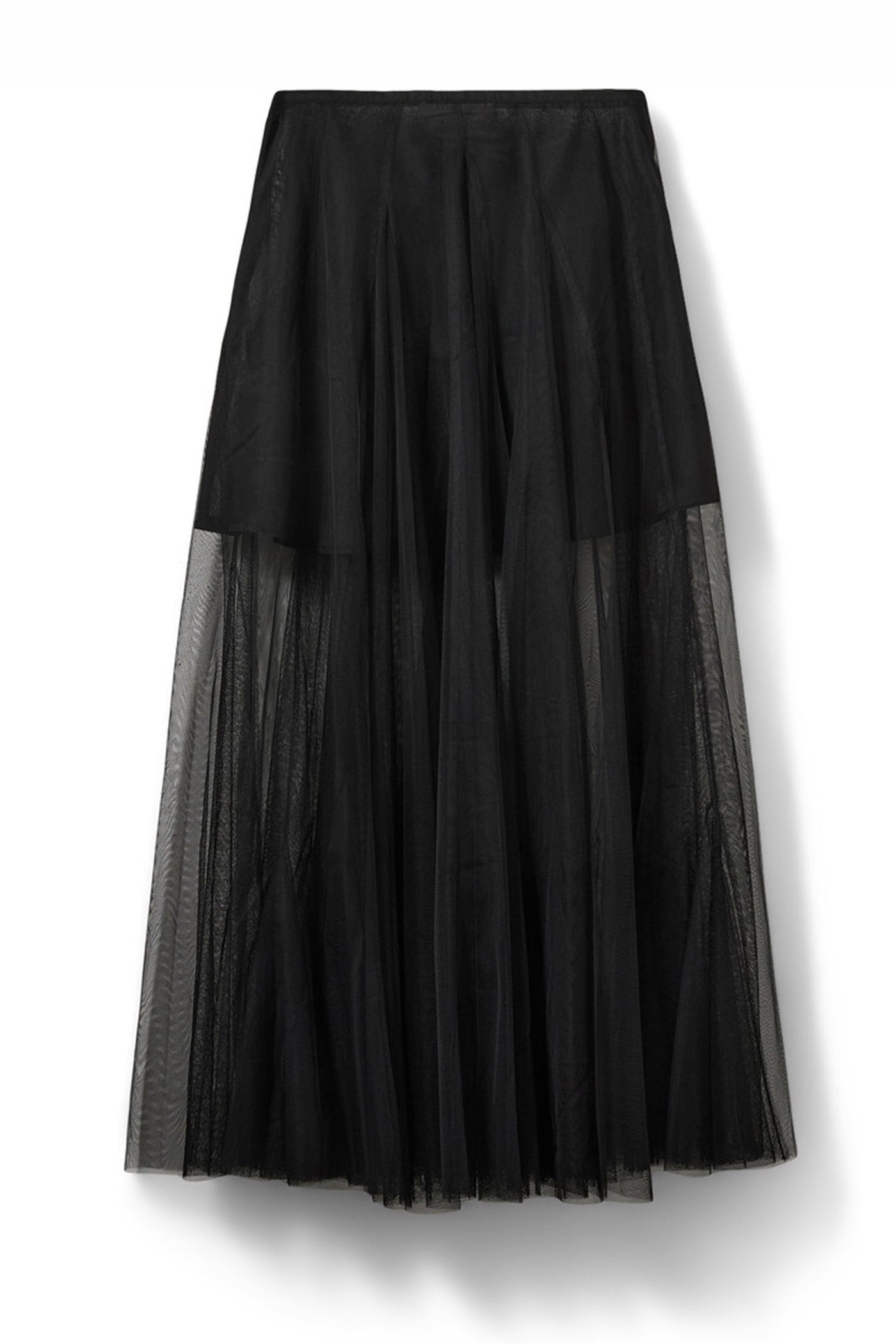 ROASLYSW MAXI TULLE SKIRT 1000 Black - S261150