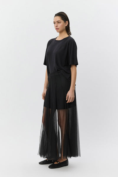 ROASLYSW MAXI TULLE SKIRT 1000 Black - S261150 Thumbnail