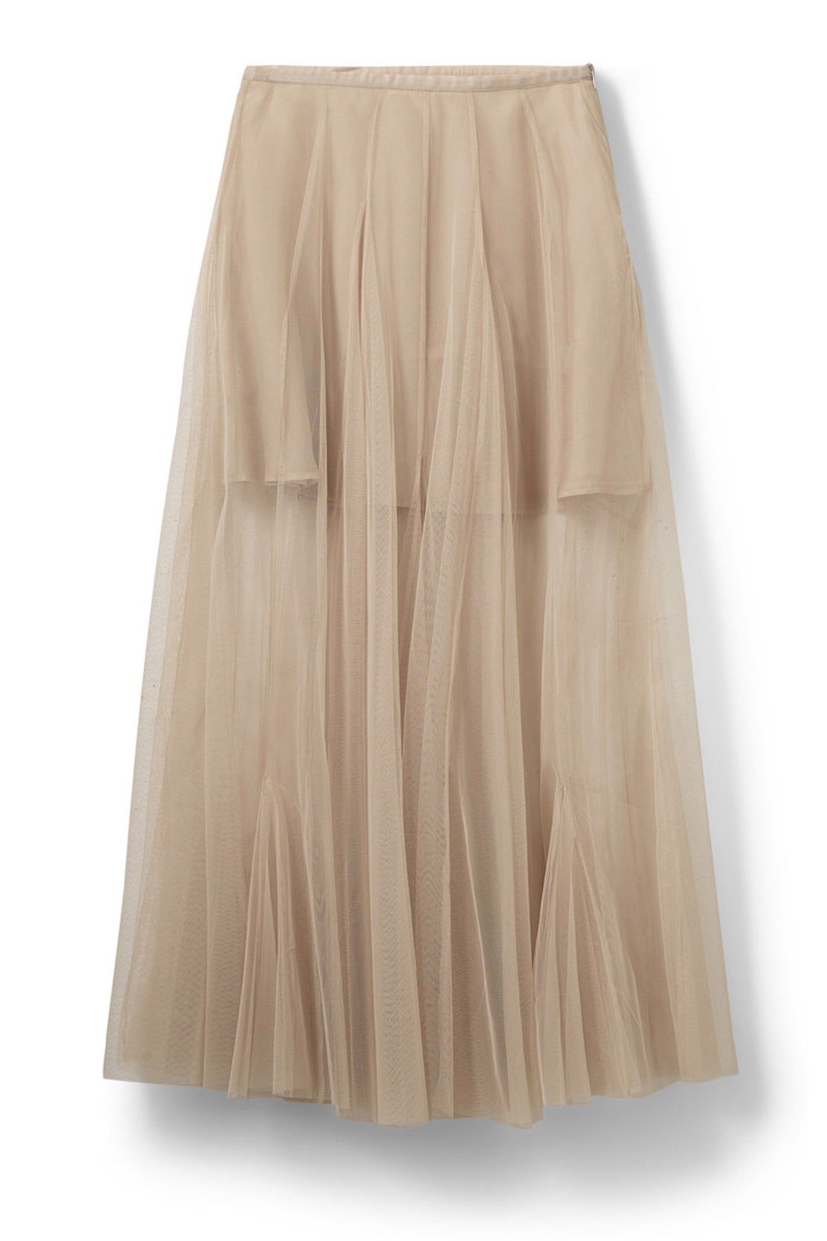 ROASLYSW MAXI TULLE SKIRT 7105 Light Sand - S261150