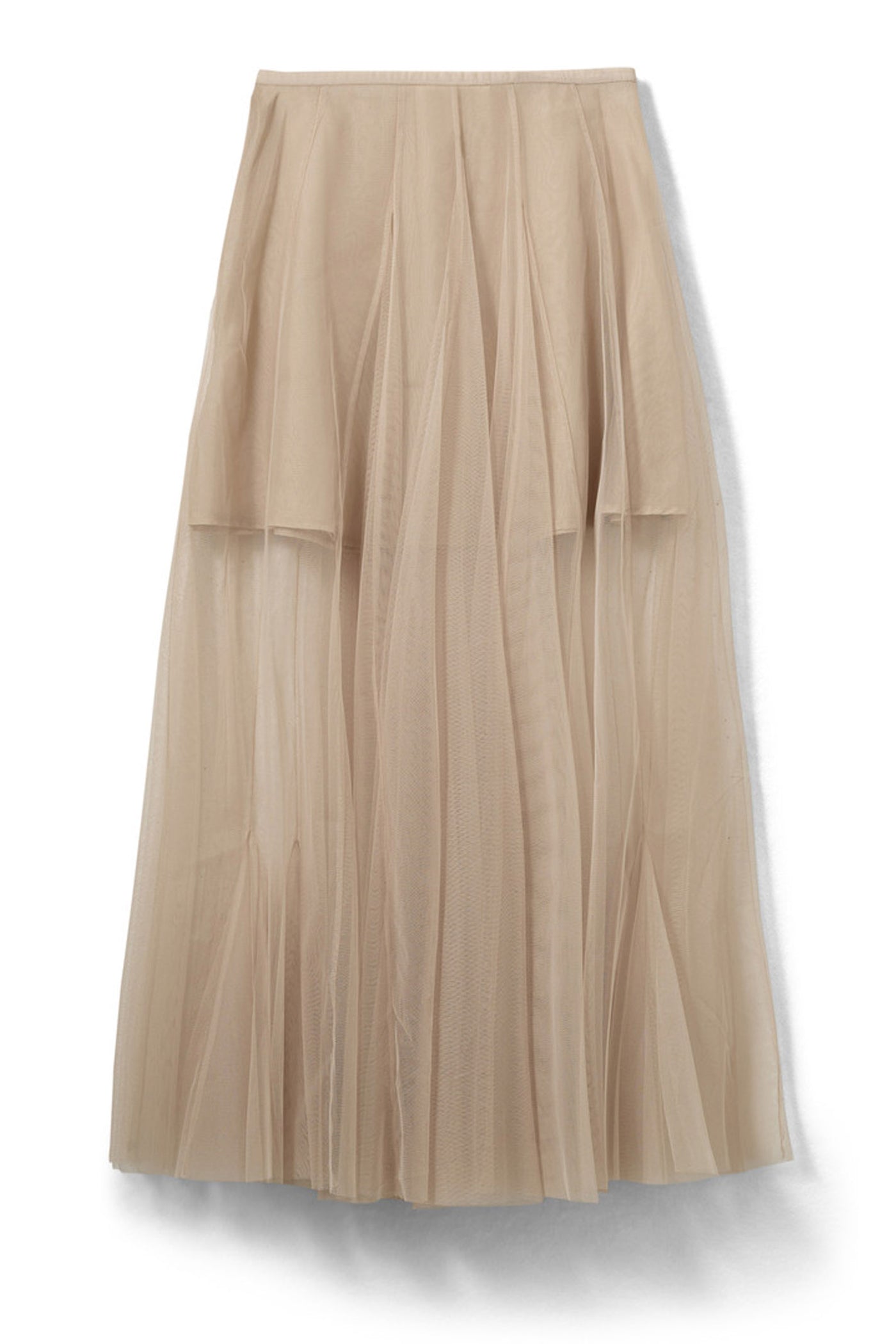 ROASLYSW MAXI TULLE SKIRT 7105 Light Sand - S261150