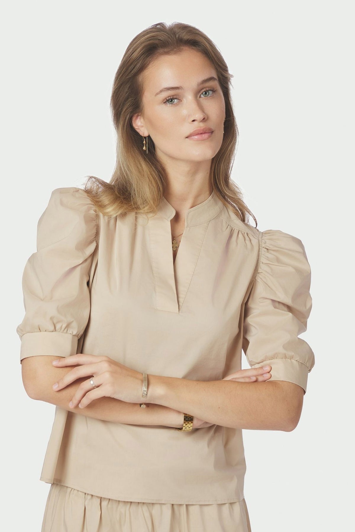 ROELLA POPLIN Dark Sand - 164283