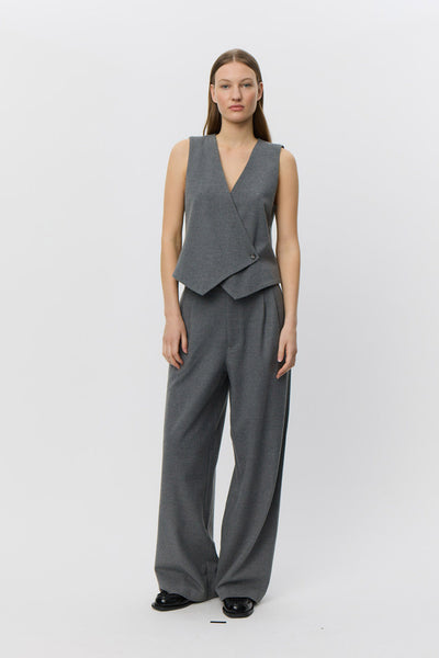 ROSALINDSW TROUSERS 8000 Grey Melange - S253186 Thumbnail