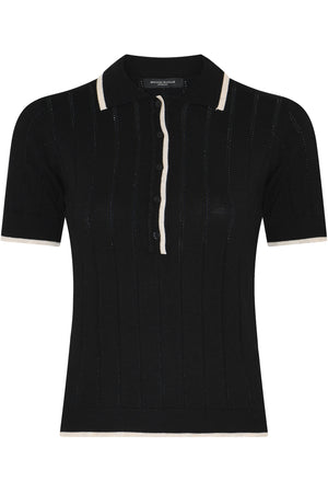 Anemonebbvalnenzia Knit Polo Black - BBW5020