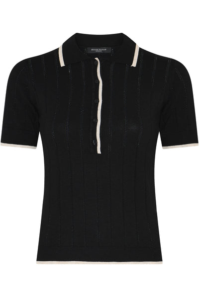Anemonebbvalnenzia Knit Polo Black - BBW5020 Thumbnail