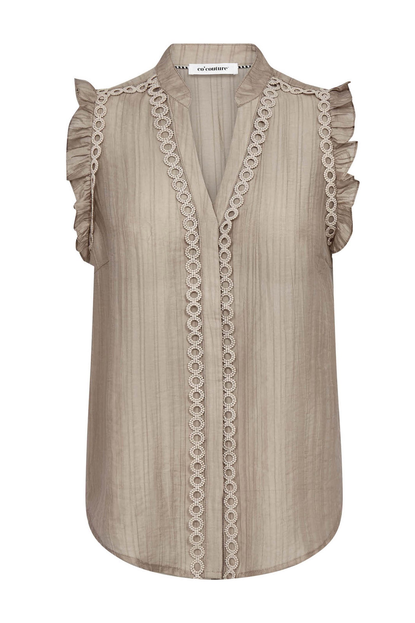 ReggieCC Frill Top 2006-Taupe - 45120