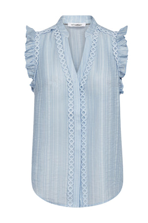 ReggieCC Frill Top 23-Pale Blue - 45120