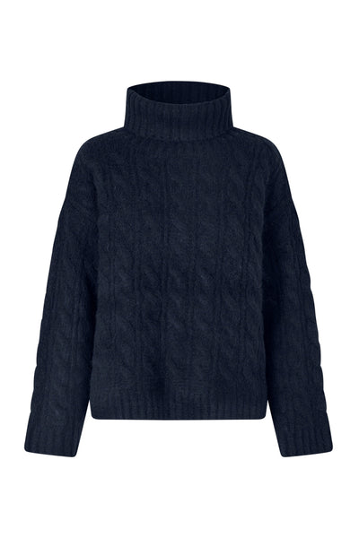 ResnoLL Knit Jumper LS 23 Dark Blue - 25471-5014 Thumbnail