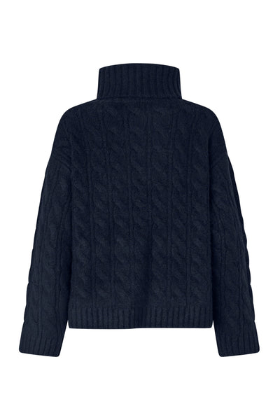 ResnoLL Knit Jumper LS 23 Dark Blue - 25471-5014 Thumbnail