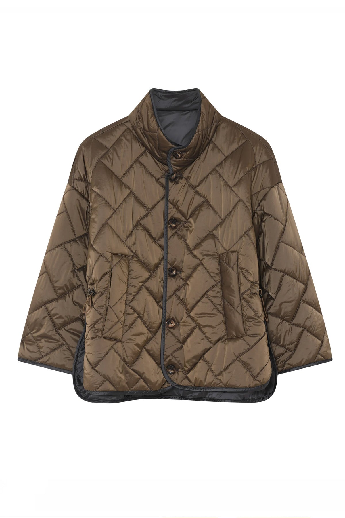Rhea, reversible padded coat 92987-After Dark - 62308/7007