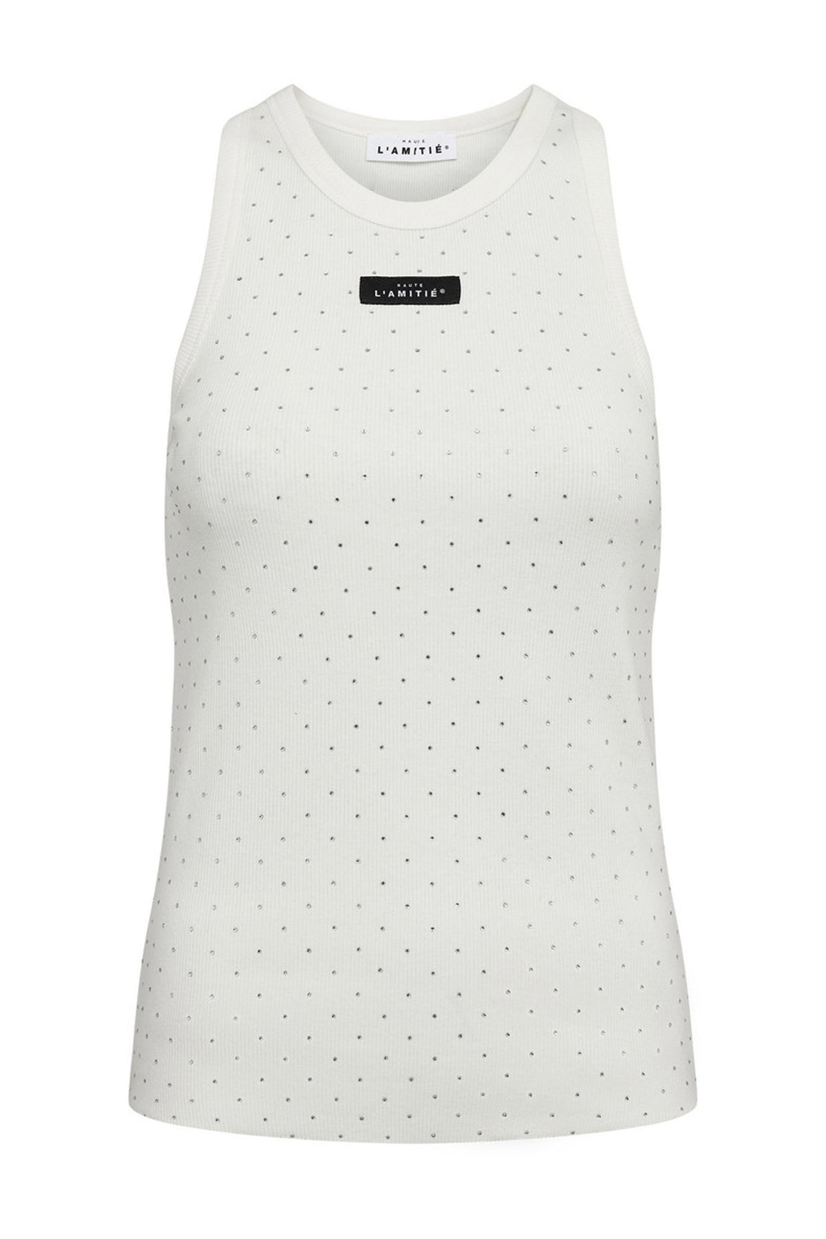 Rib Badge Stone Tank Off-White - HL10707