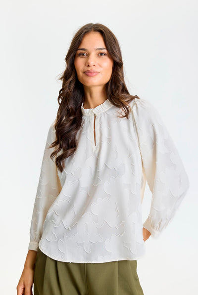Ginger blouse OFF WHITE - 17293 Thumbnail