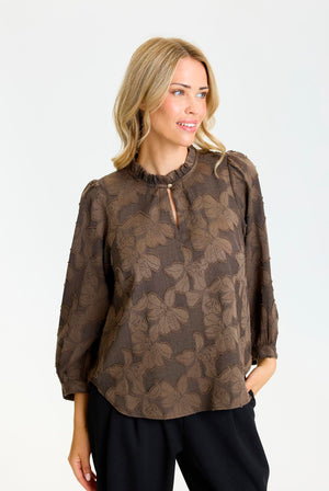 Ginger blouse Brown - 17293