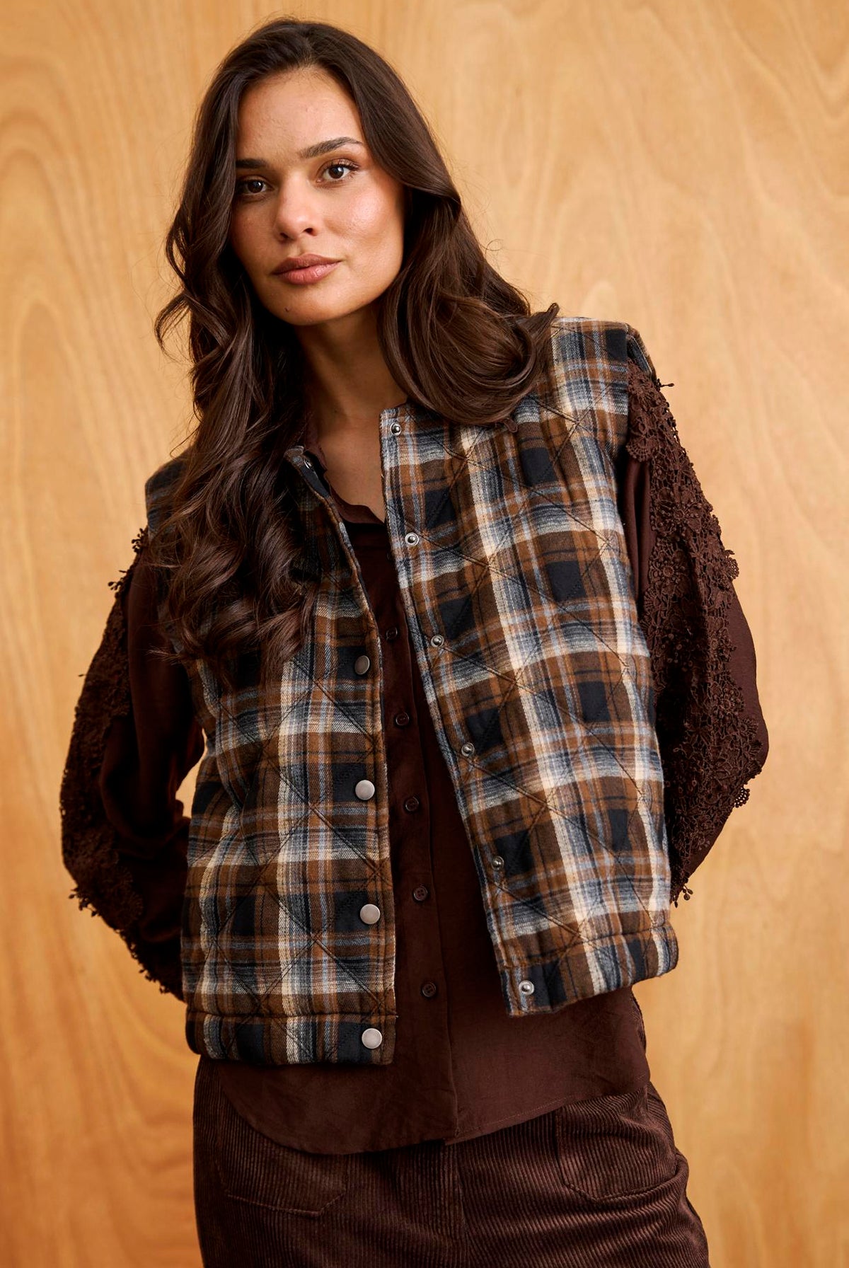 Franklin vest Brown - 17277
