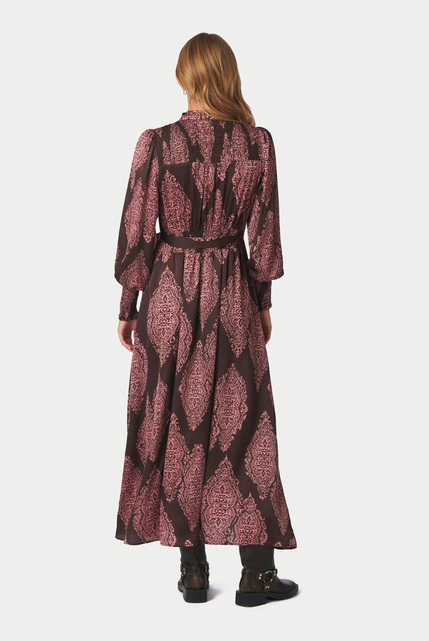 Novalee Paisley Drop Dress Dark Brown/Evening Rose - 164473