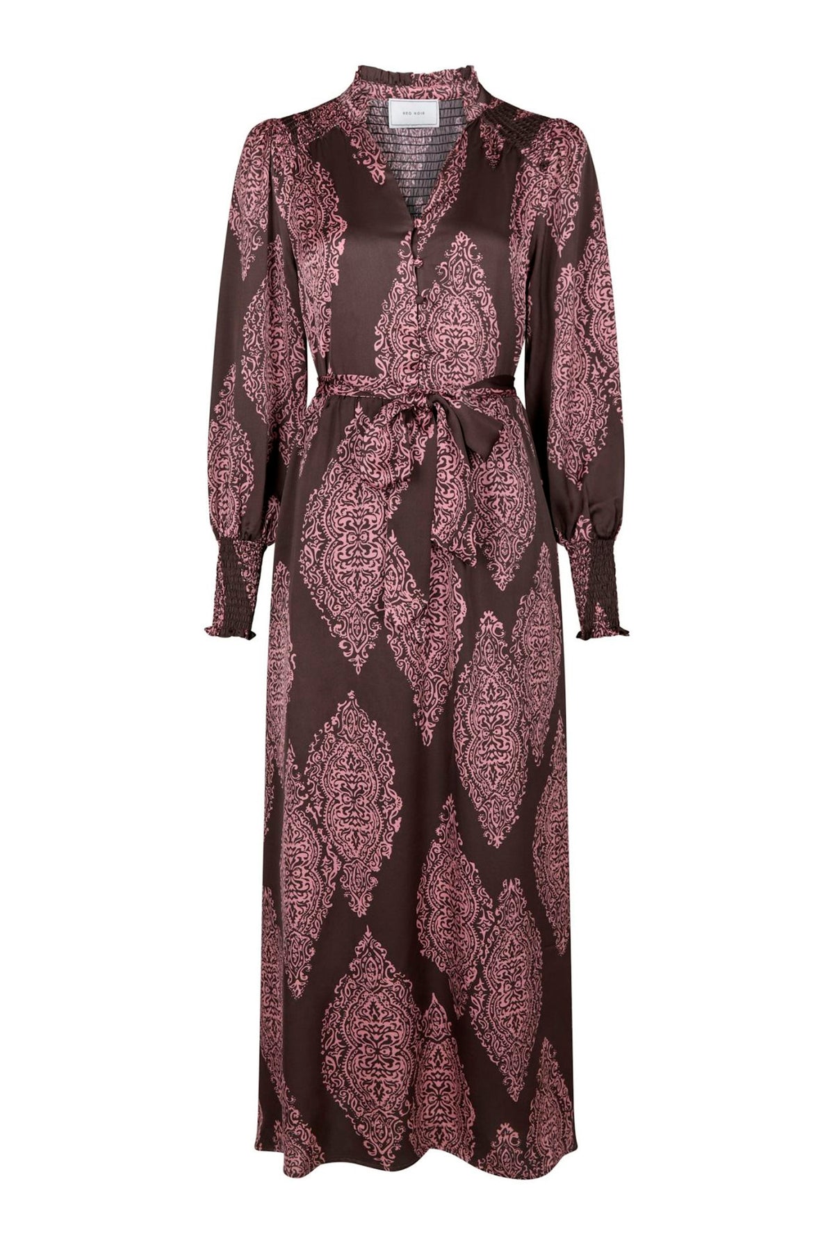 Novalee Paisley Drop Dress Dark Brown/Evening Rose - 164473