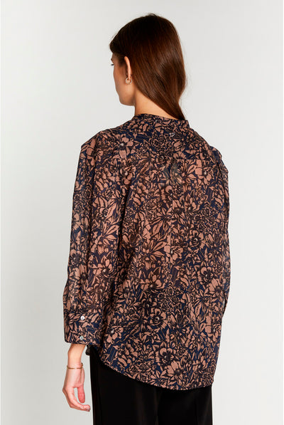 427HMTeras shirt 807 Rose flower print - HM1279 Thumbnail