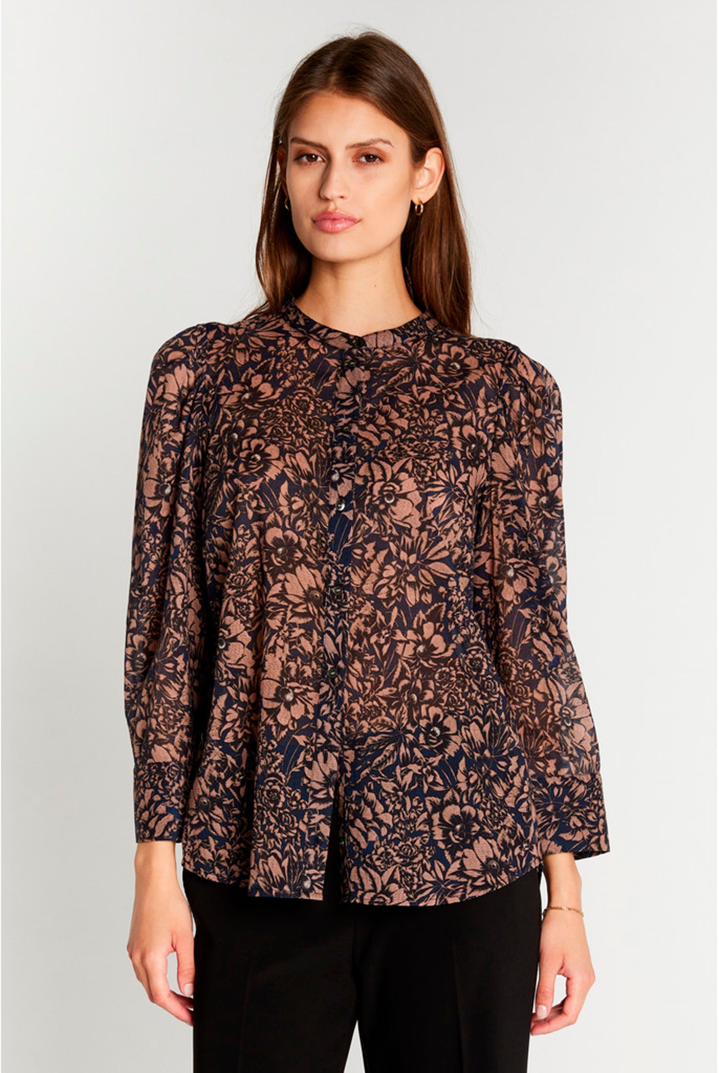 427HMTeras shirt 807 Rose flower print - HM1279