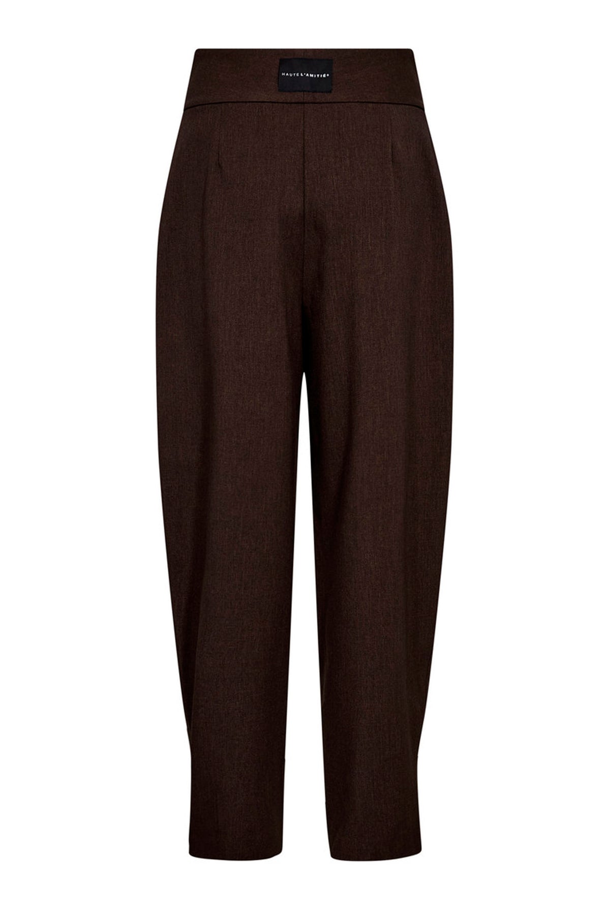 Zeppe Pleat Pant Mocca Melange - HL10789