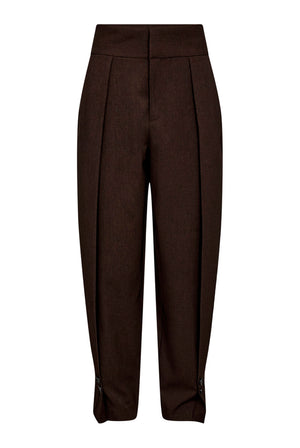 Zeppe Pleat Pant Mocca Melange - HL10789
