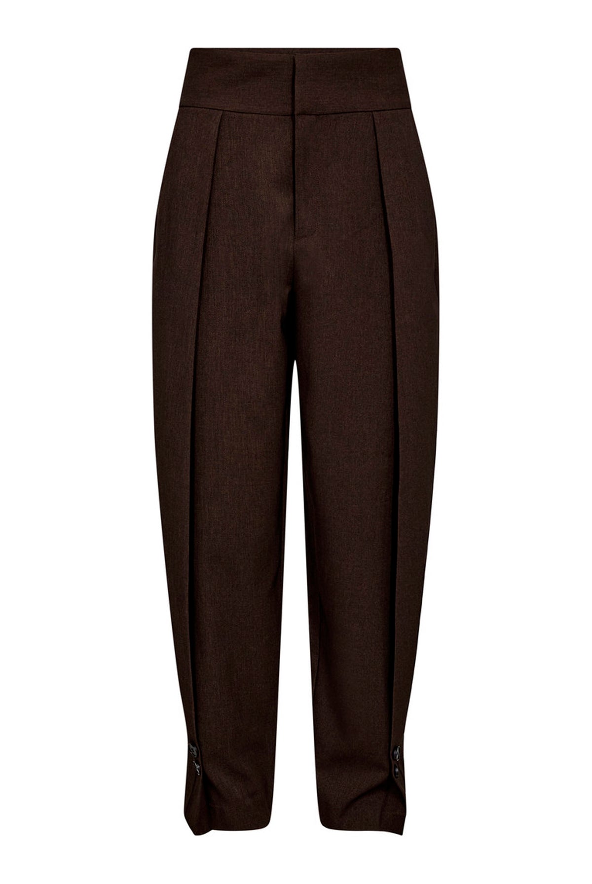 Zeppe Pleat Pant Mocca Melange - HL10789