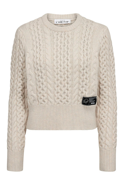 Duke Cable Knit Oyester - HL10770 Thumbnail