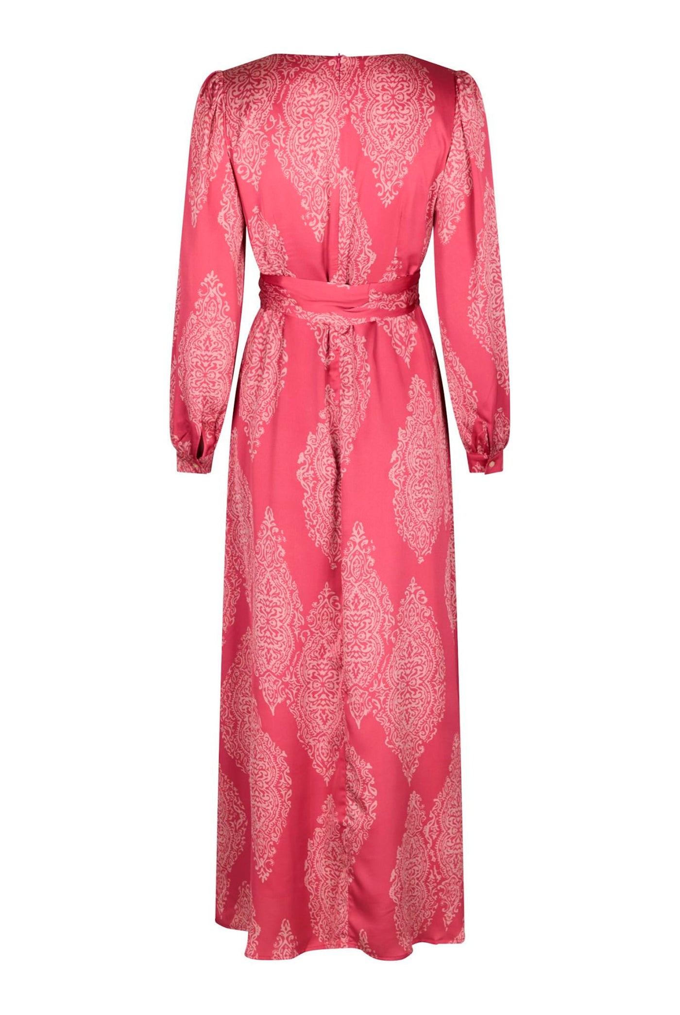 Bretti Paisley Drop Dress Cherry Pink - 168466