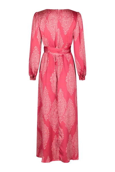 Bretti Paisley Drop Dress Cherry Pink - 168466 Thumbnail