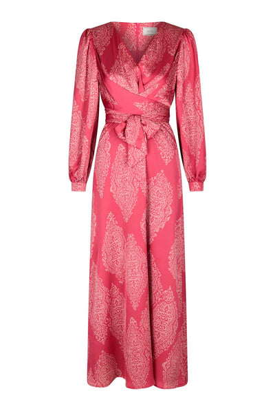 Bretti Paisley Drop Dress Cherry Pink - 168466 Thumbnail