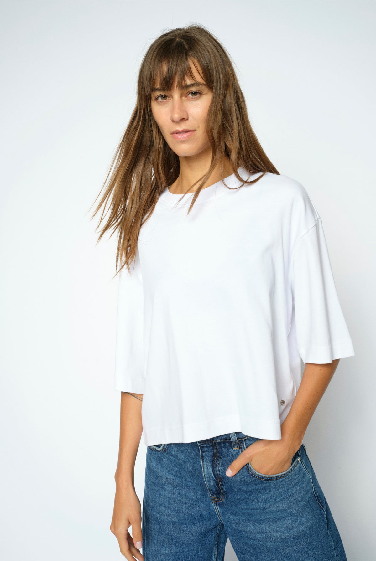 MMNatalie O-SS Boxy Tee White - 183900