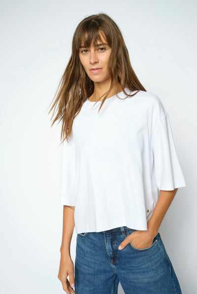 MMNatalie O-SS Boxy Tee White - 183900 Thumbnail