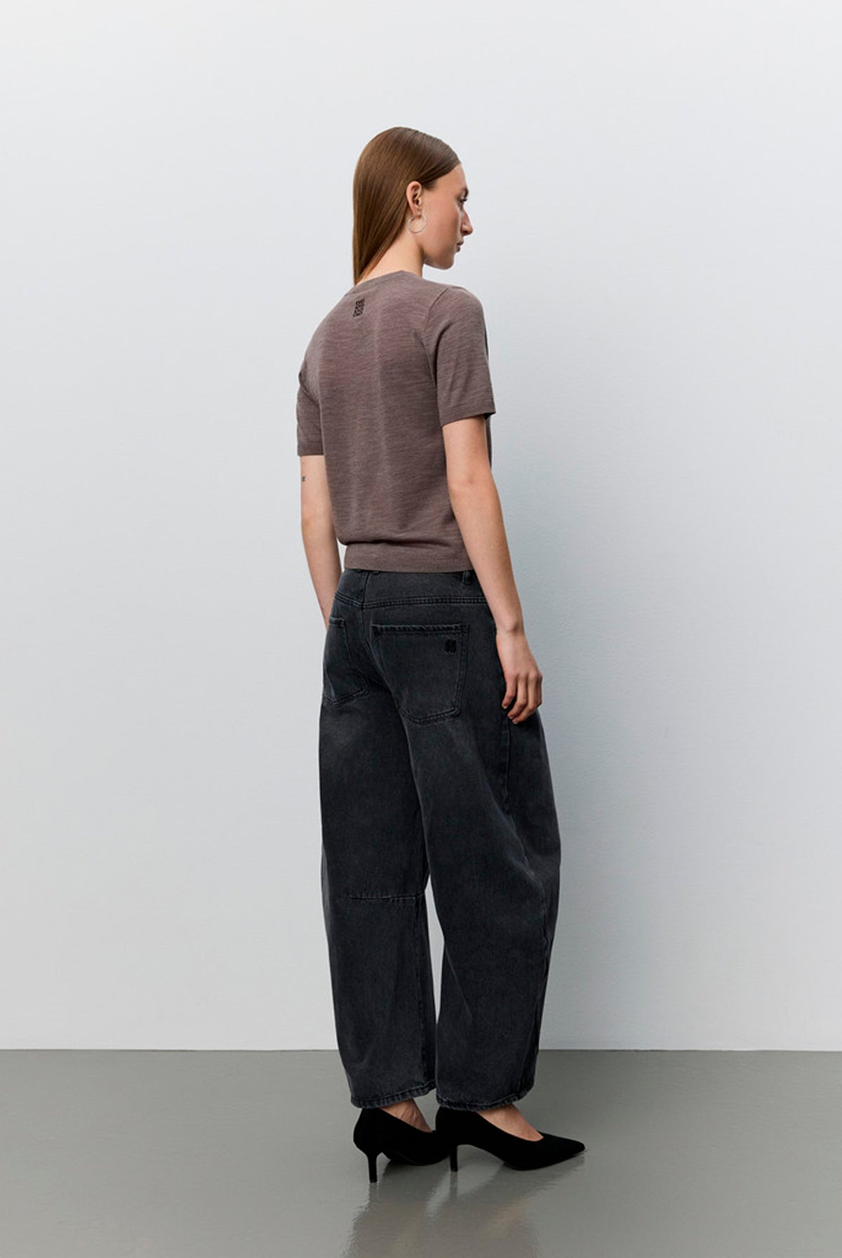 SORELLASW SHORT SLEEVE KNIT BL 7071 Brown melange - SNOS762