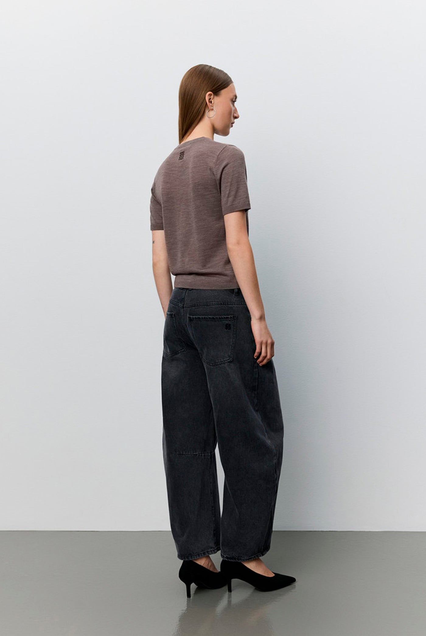 SORELLASW SHORT SLEEVE KNIT BL 7071 Brown melange - SNOS762