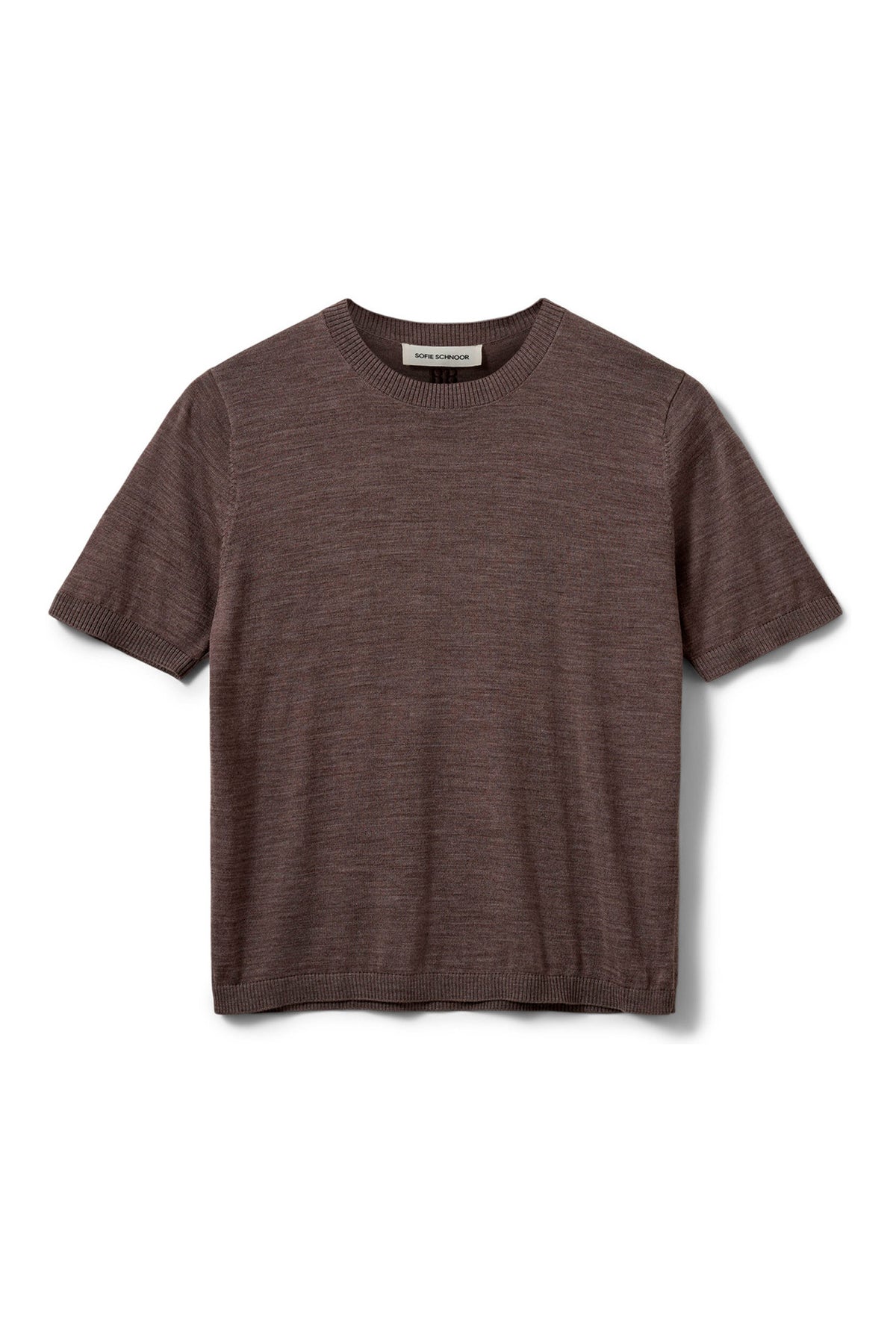 SORELLASW SHORT SLEEVE KNIT BL 7071 Brown melange - SNOS762