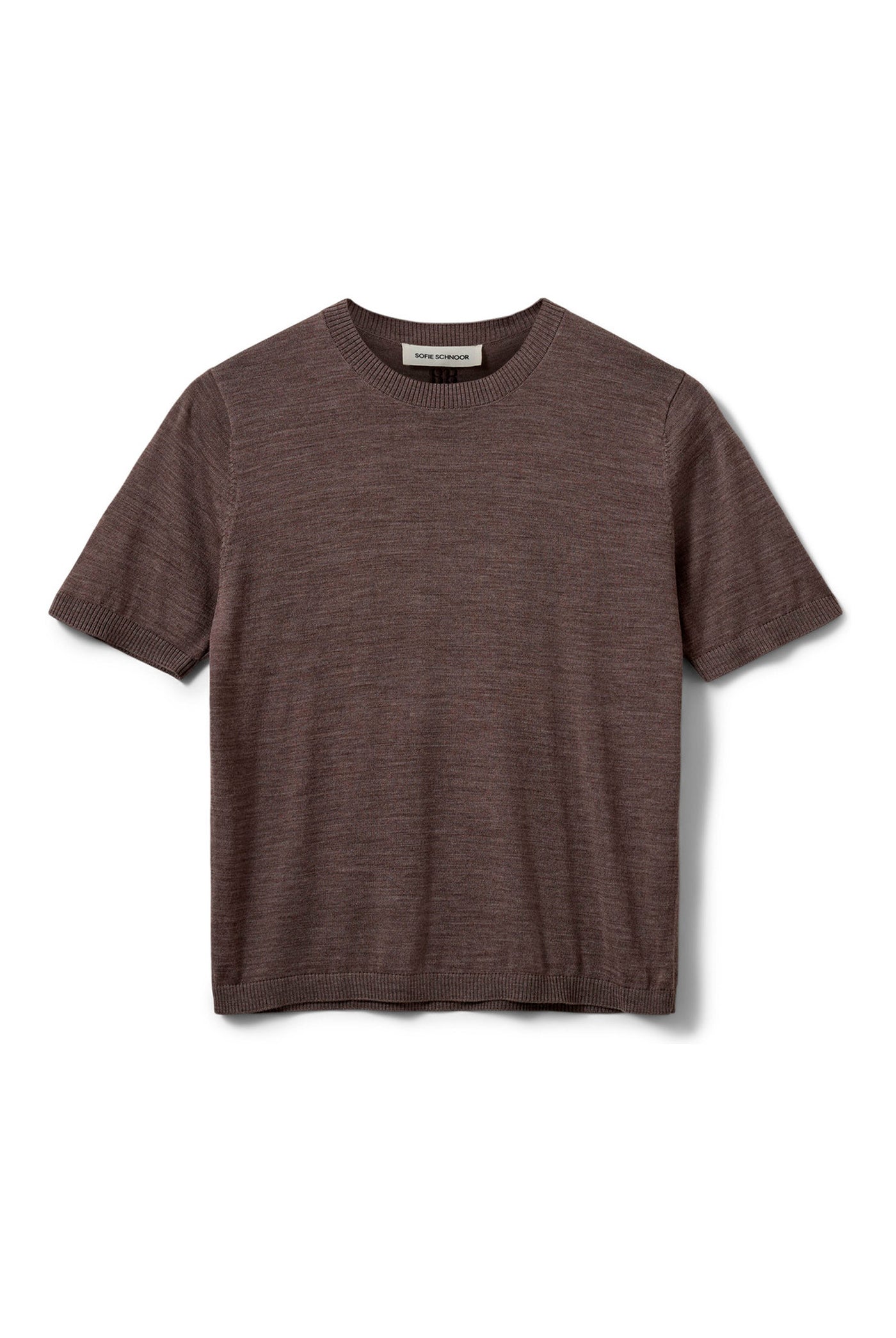 SORELLASW SHORT SLEEVE KNIT BL 7071 Brown melange - SNOS762