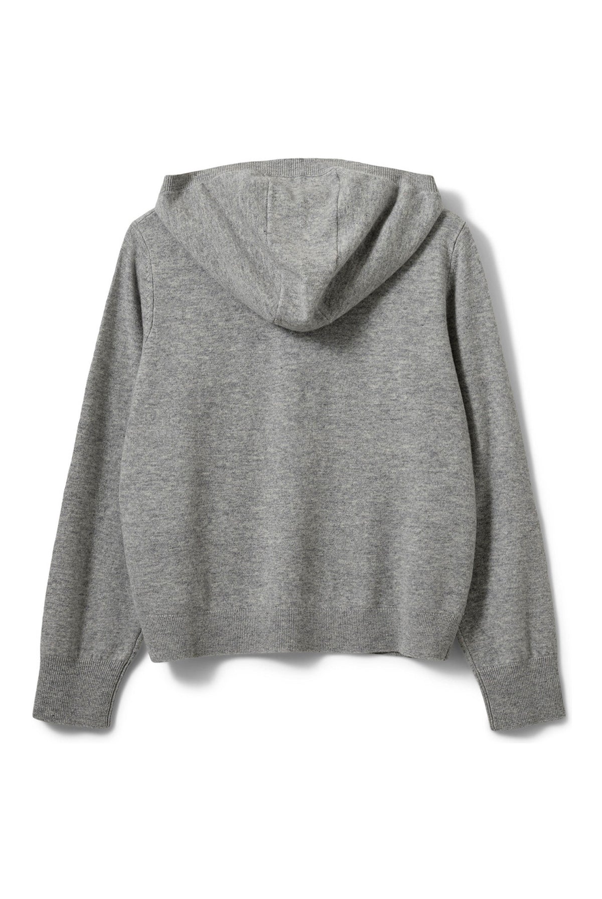 CASSIESW KNIT HOODIE 8000 Grey Melange - SNOS765