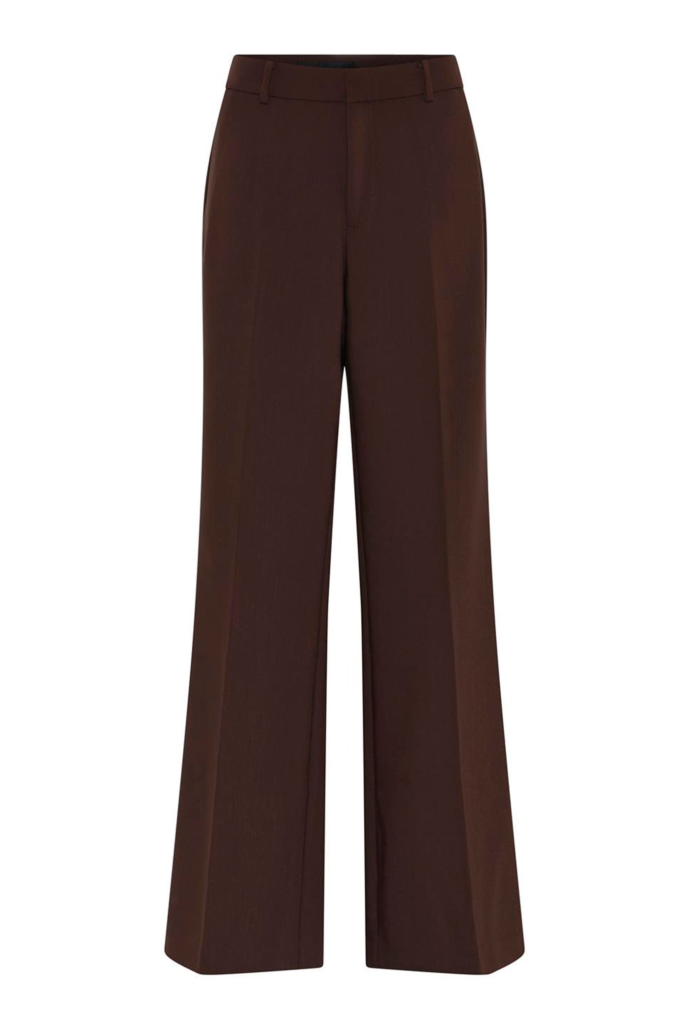 Wide leg pants 598-Brown - 6223/422