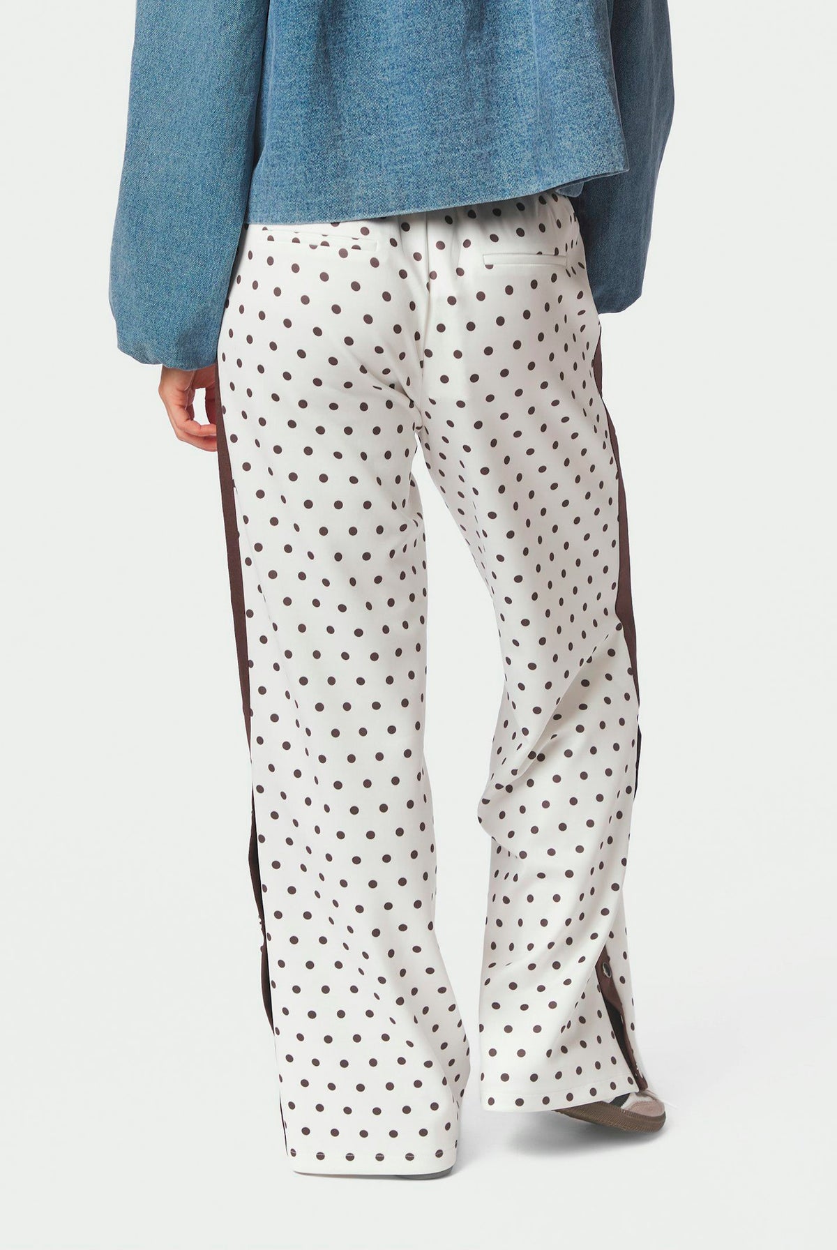 Meggie Dot Track Suit Pants OFF WHITE - 170251