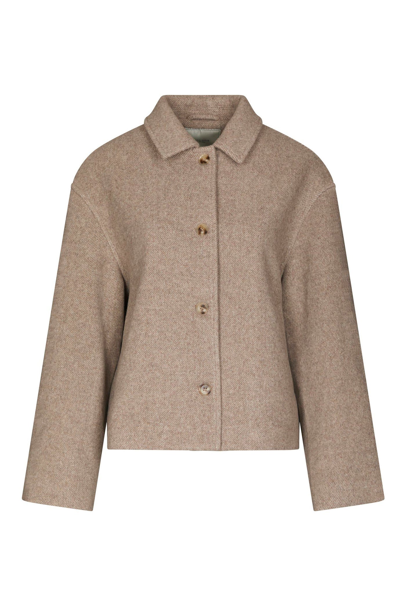Hamra Herringbone Twill Jacket BEIGE MELANGE - 168855