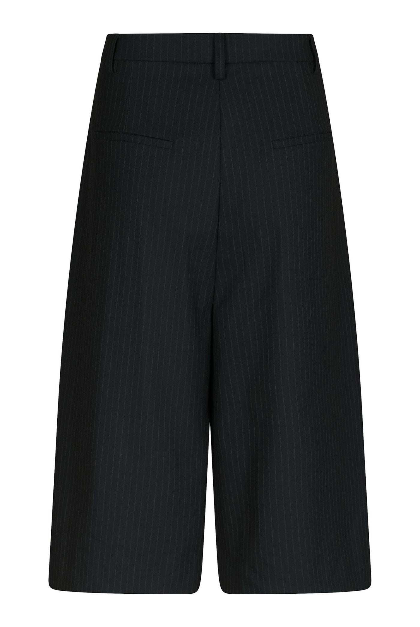 Rima Slim Pinstripe Shorts Dark Navy - 169531