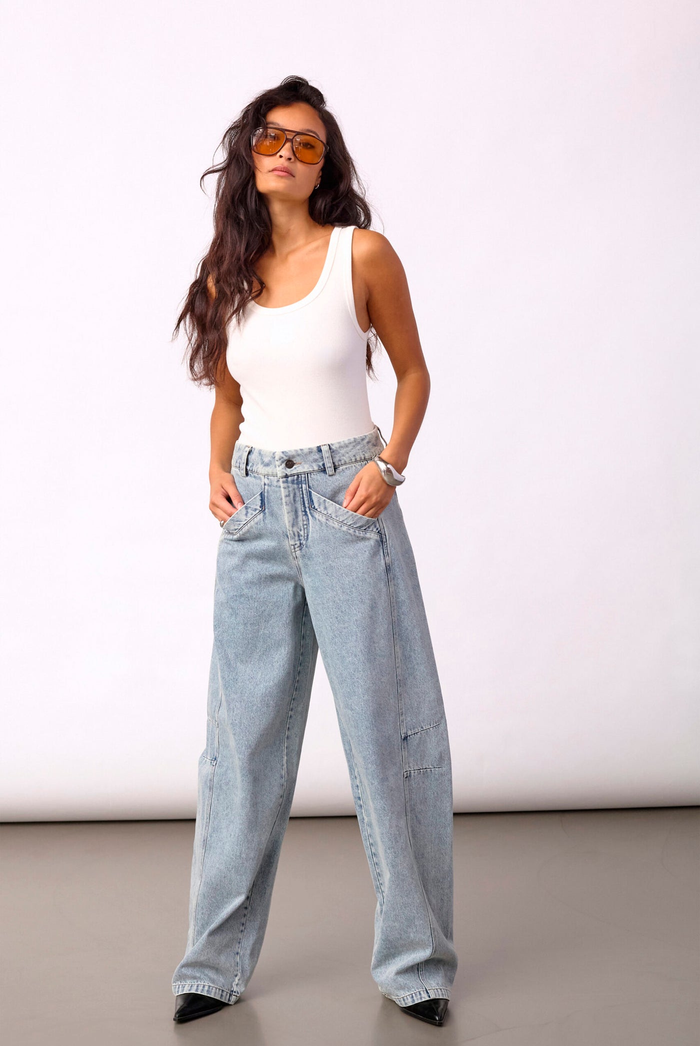 JacksonCC Barrel Jeans 45007-Bleach Denim - 500801
