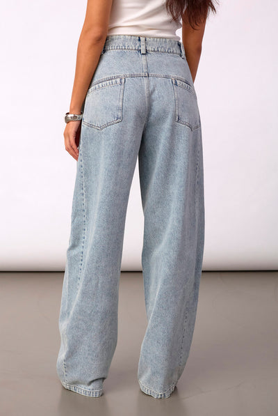 JacksonCC Barrel Jeans 45007-Bleach Denim - 500801 Thumbnail