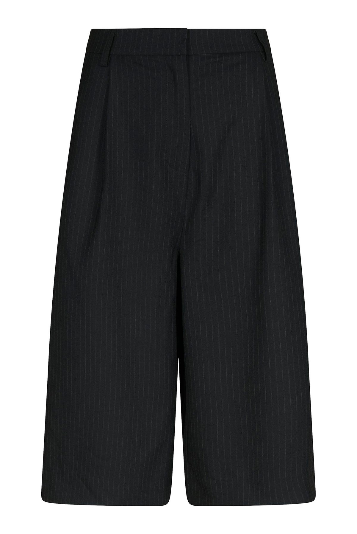 Rima Slim Pinstripe Shorts Dark Navy - 169531