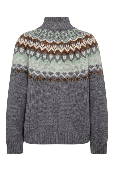 MMDaya Fjord Highneck Knit Thunderstorm - 183230 Thumbnail