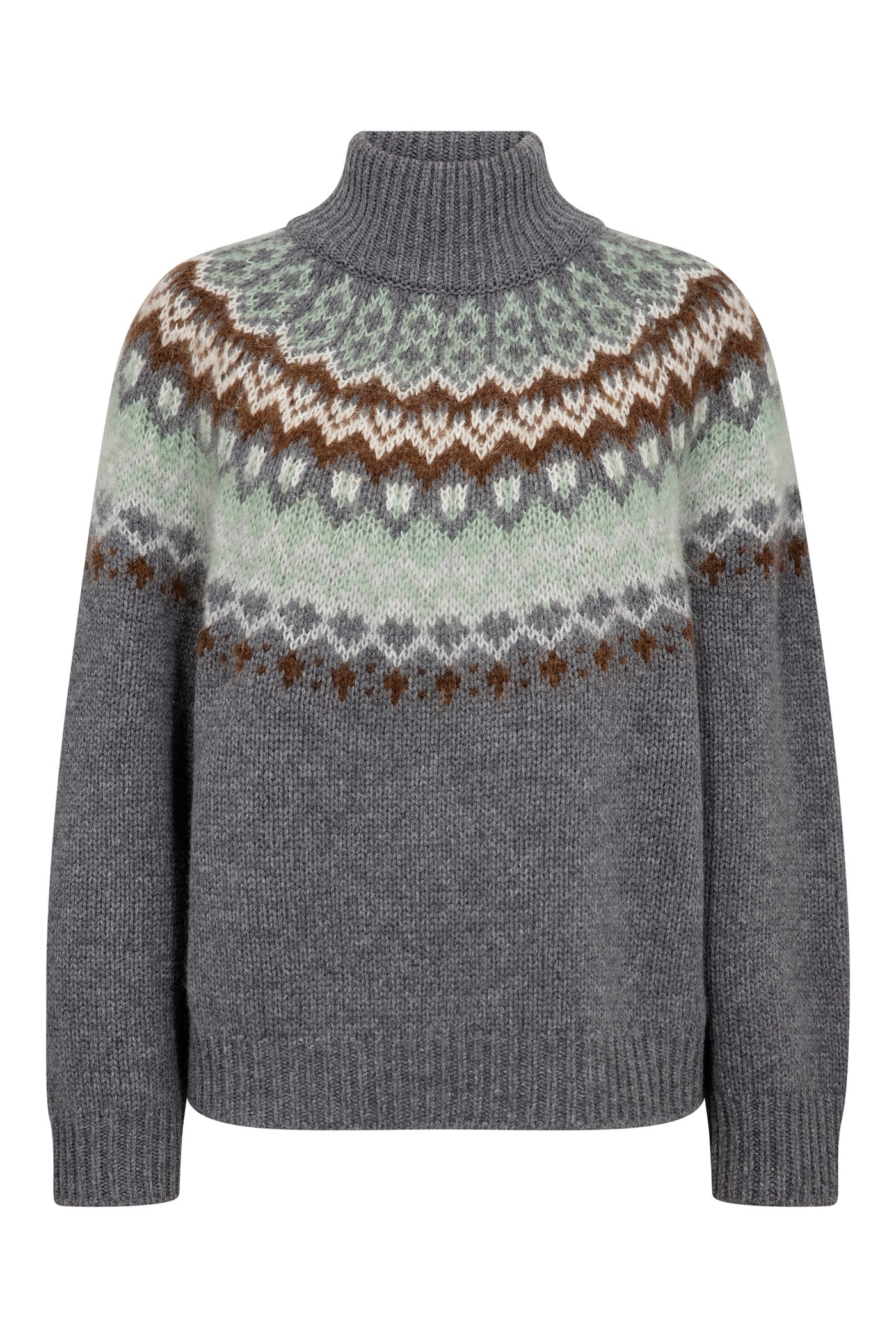 MMDaya Fjord Highneck Knit Thunderstorm - 183230