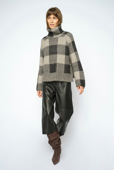MMMaija Check Knit Black - 182950 Thumbnail